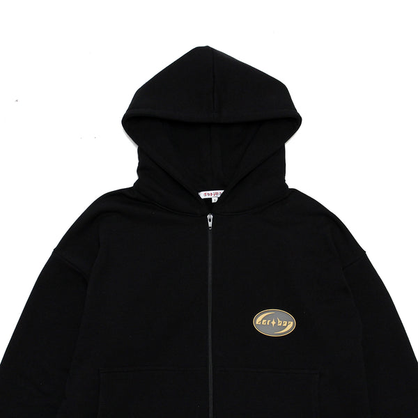 Heavy Zip Up Hoodie (Black French Terry)