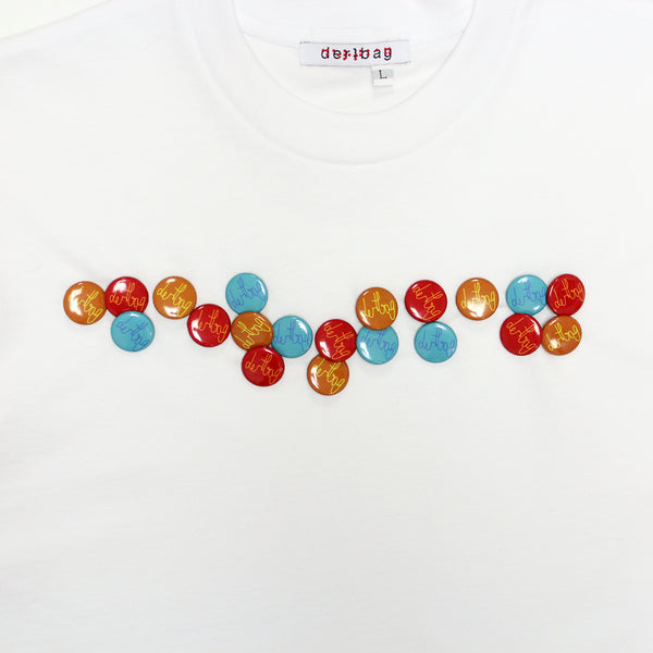 Braille Pins Single Stitch Tee (White)